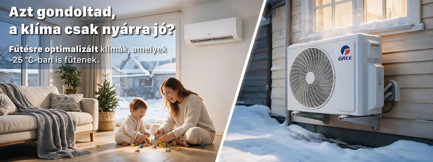 Fűtésre optimalizált klímák