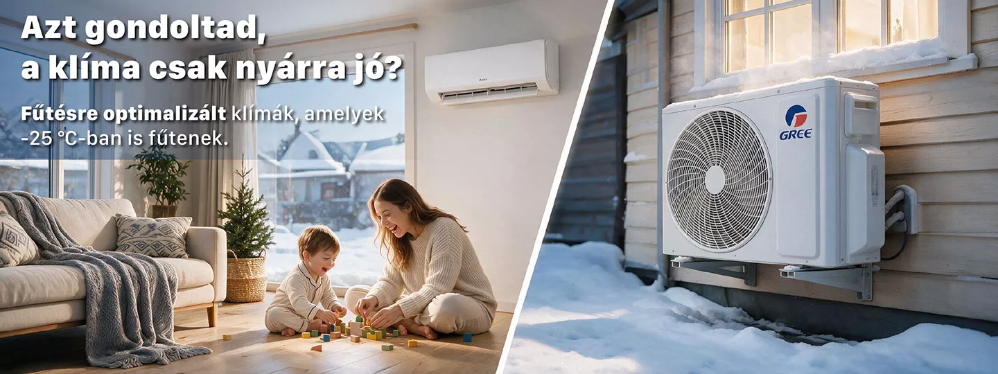 Fűtésre optimalizált klímák