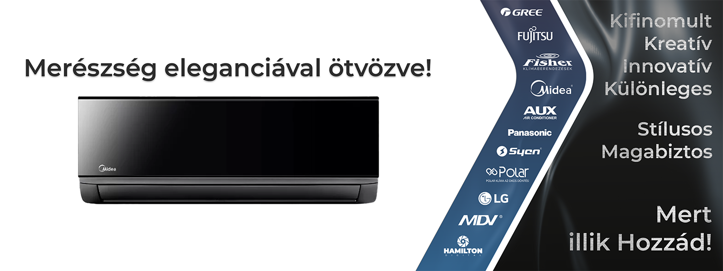 Fekete színű klímák választéka