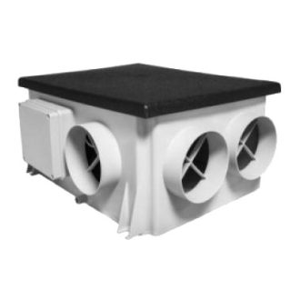   Aerauliqa QPMEV-125 HY központi szellőztető ventilátor páraérzékelővel
