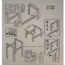 Klímatartó hóhatár konzol 400x450x450-730-ig (állítható) (9794-401-06) 230 kg-ig (kicsi)