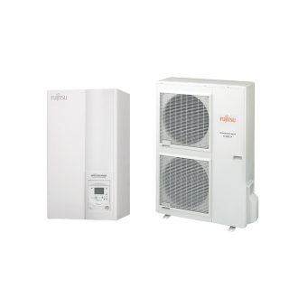   Fujitsu Waterstage HP 14/1F High Power V2 WSYG140DG6 / WOYG140LCTA osztott levegő-víz hőszivattyú 13.5 kW