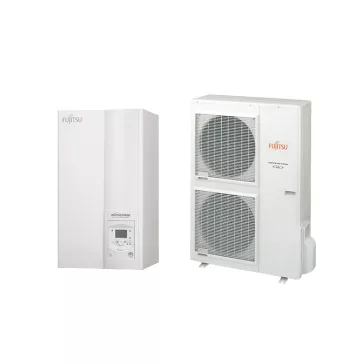   Fujitsu Waterstage HP 11/1F High Power V2 WSYG140DG6 / WOYG112LHT osztott levegő-víz hőszivattyú 10.8 kW