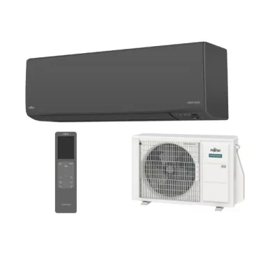   Fujitsu Airstage Design ASEH14KJCALB / AOEH14KJCAL Oldalfali split klíma készlet 4,2 kW, fekete, WiFi, R32