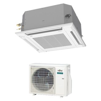   Fujitsu Airstage Standard AUXG18KVLA / AOEG18KBTB kazettás mono split klíma 5.2 kW (UTG-UFYF-W dekorpanellel)