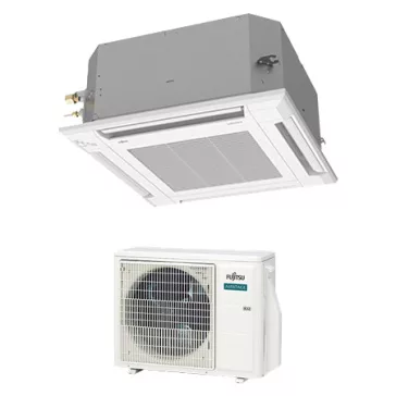   Fujitsu Airstage Standard AUXG18KVLA / AOEG18KBTB kazettás mono split klíma 5.2 kW (UTG-UFYF-W dekorpanellel)
