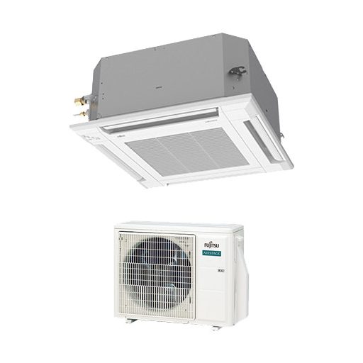 Fujitsu Airstage Standard AUXG18KVLA / AOEG18KBTB kazettás mono split klíma 5.2 kW (UTG-UFYF-W dekorpanellel)