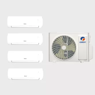   Gree Comfort Pro GWH09ACCXB-K6DNA1G/I / GWHD(28)NK6OO quattro multi split klíma szett 4 x 2.7 kW