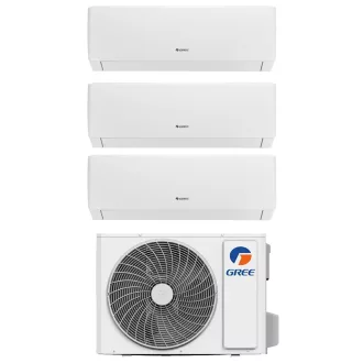   Gree Pulse GWH09AGA-K6DNA1A/I / GWHD(24)NK6OO dual multi split klíma szett 3 x 2.7 kW