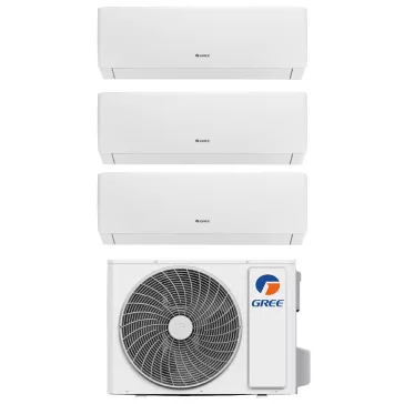   Gree Pulse GWH09AGA-K6DNA1A/I / GWHD(24)NK6OO dual multi split klíma szett 3 x 2.7 kW