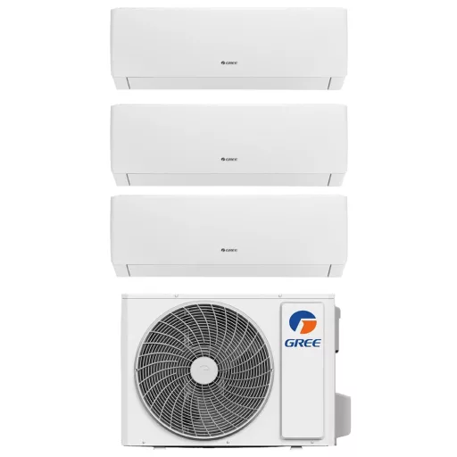 Gree Pulse GWH09AGA-K6DNA1A/I / GWHD(24)NK6OO dual multi split klíma szett 3 x 2.7 kW