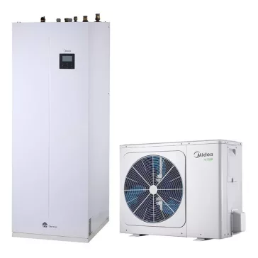   Midea M-Thermal MHA-V6W/D2N8-B-IWT190 osztott levegő-víz hőszivattyú HMV tárolóval 6.2 kW