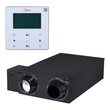   Midea HRV-D200(B) + WDC-120G/WK központi hővisszanyerős szellőztető