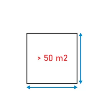 50 m² felett