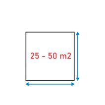 25 - 50 m² között